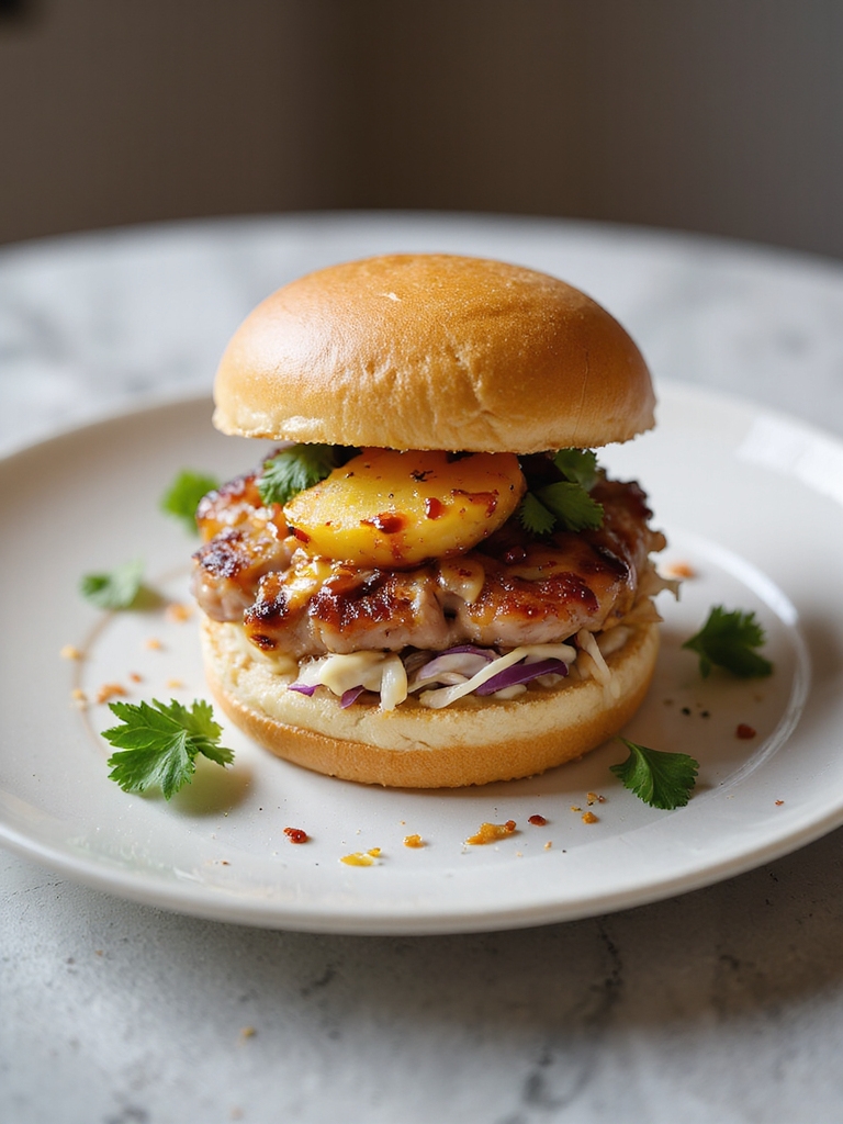 sweet hot pineapple tuna sliders