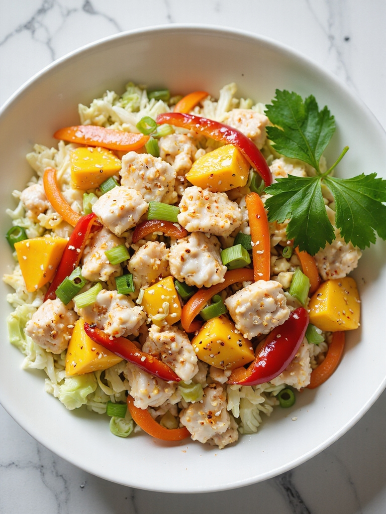 sweet mango tender crab