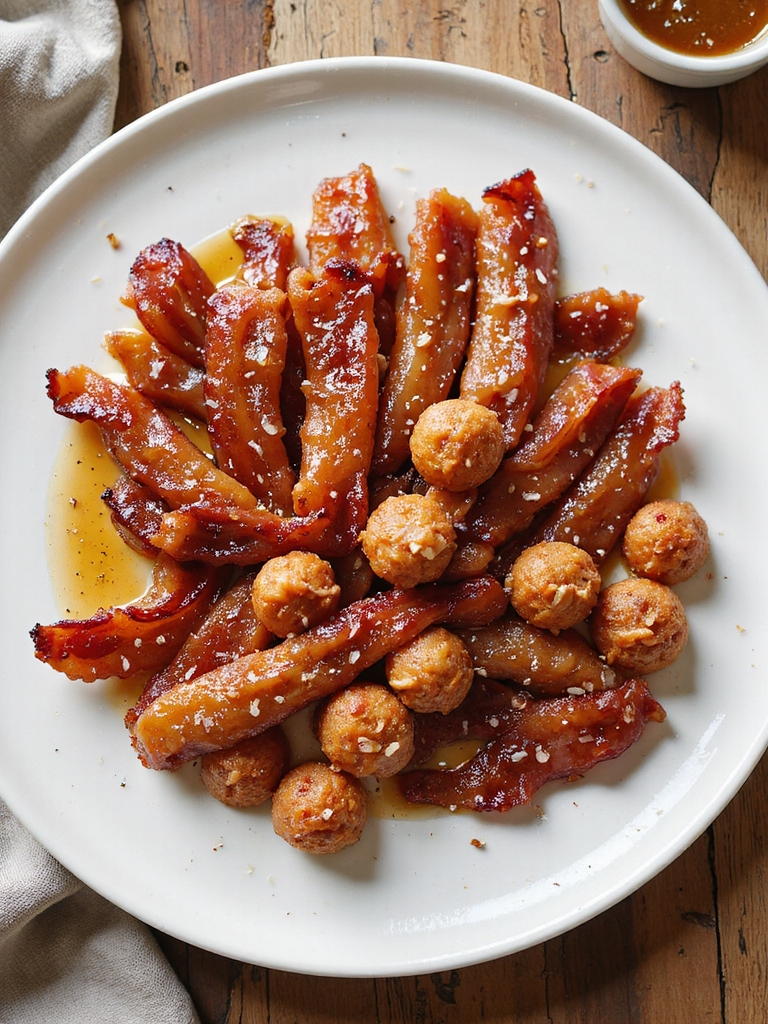 sweet salty air fryer candied bacon
