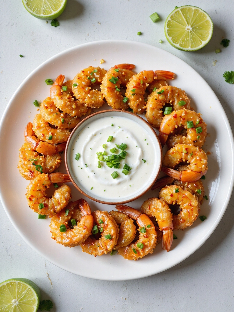 sweet spicy air fried shrimp