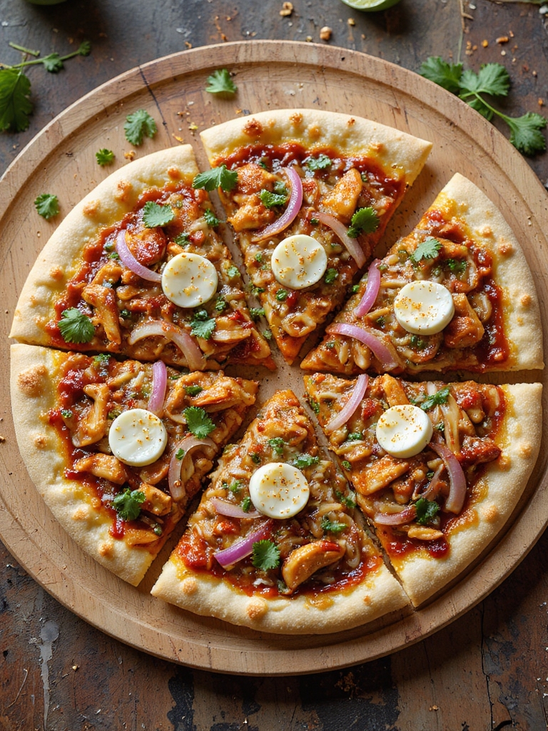 tangy bbq chicken flatbread