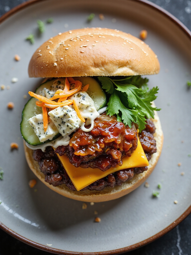 tangy spicy creamy burger toppings
