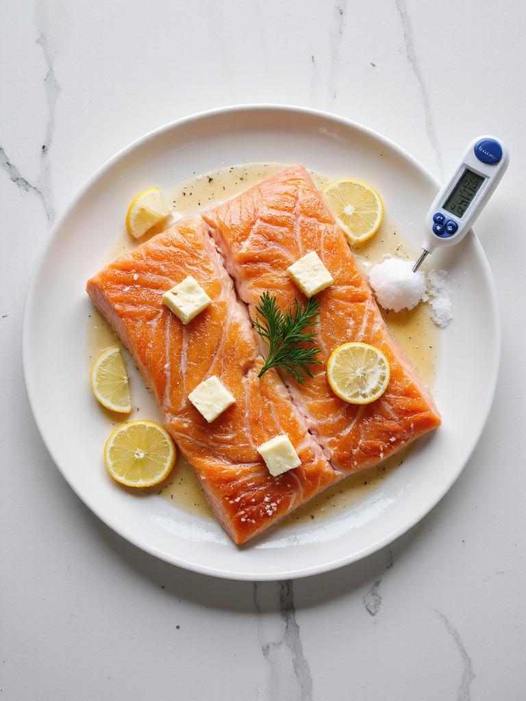 temperature timing flaky doneness