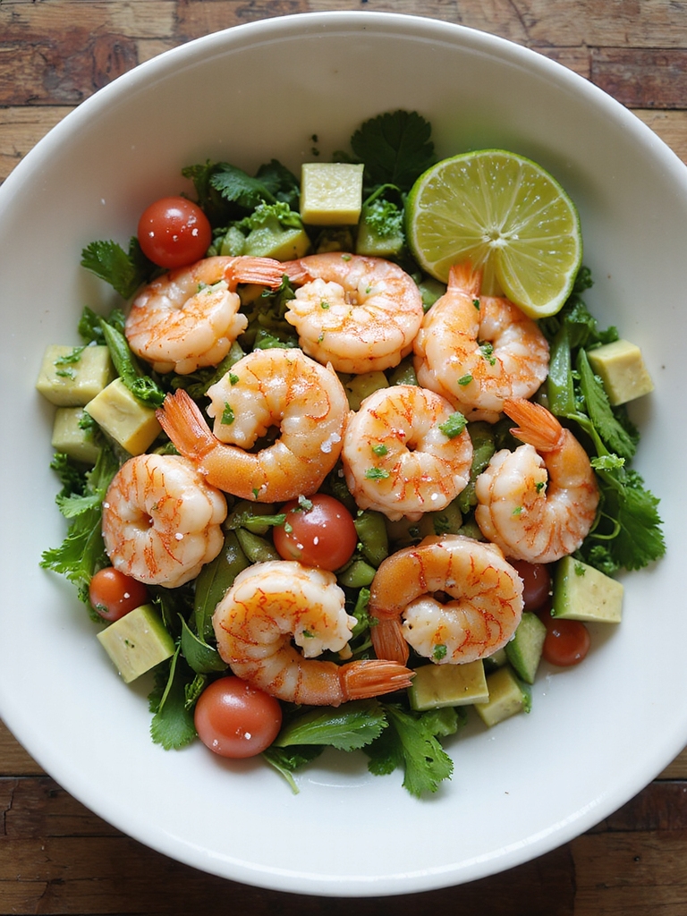 tender chilled poached shrimp