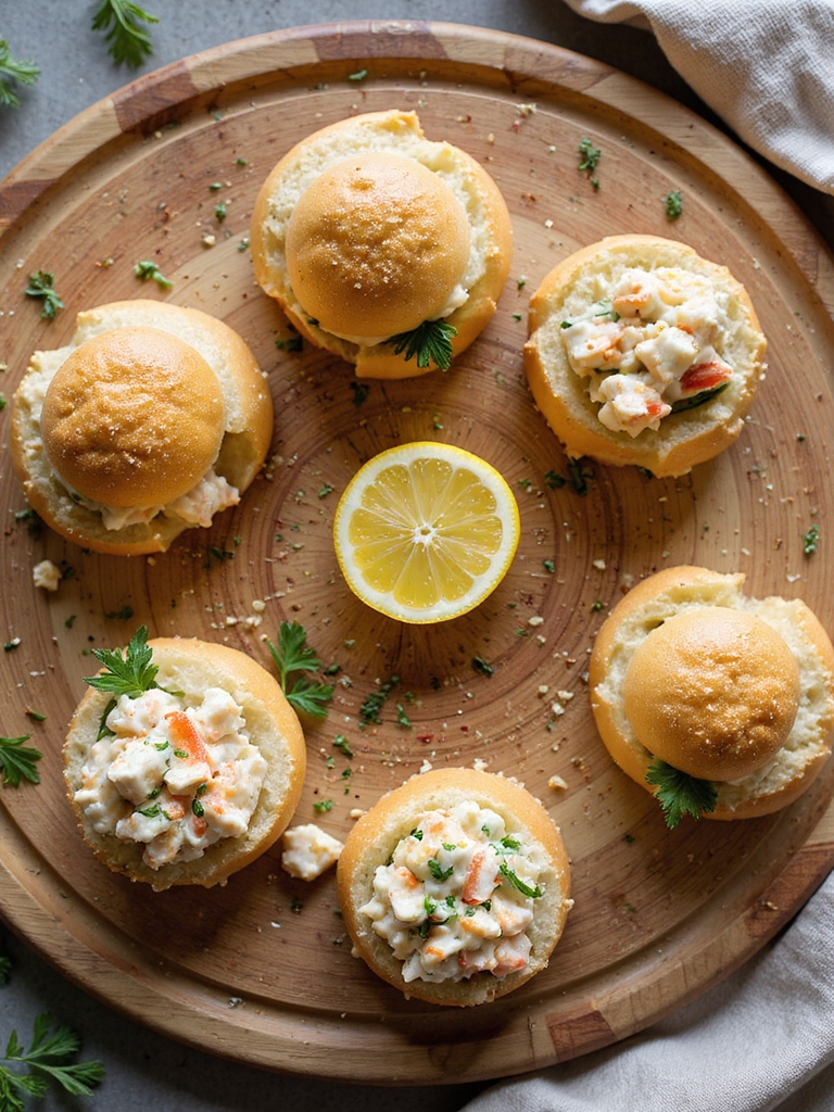 tender lump crab sliders
