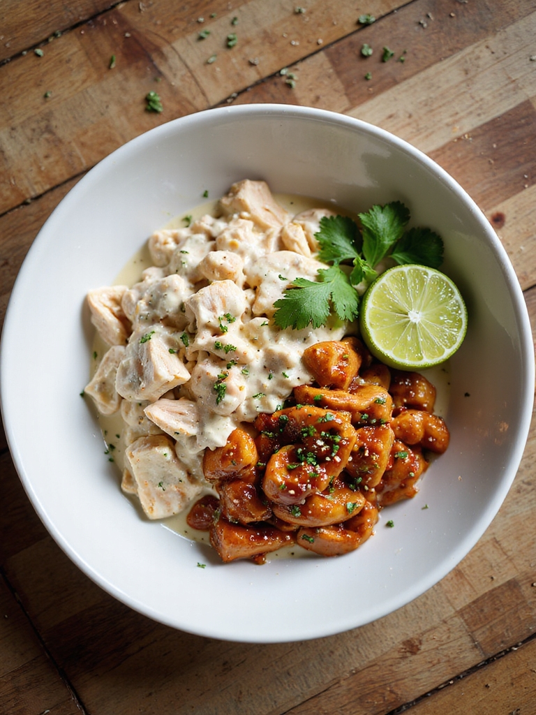 tender saucy pulled chicken