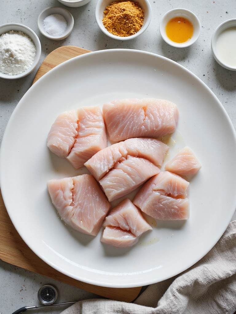 thick even crispy fried cod