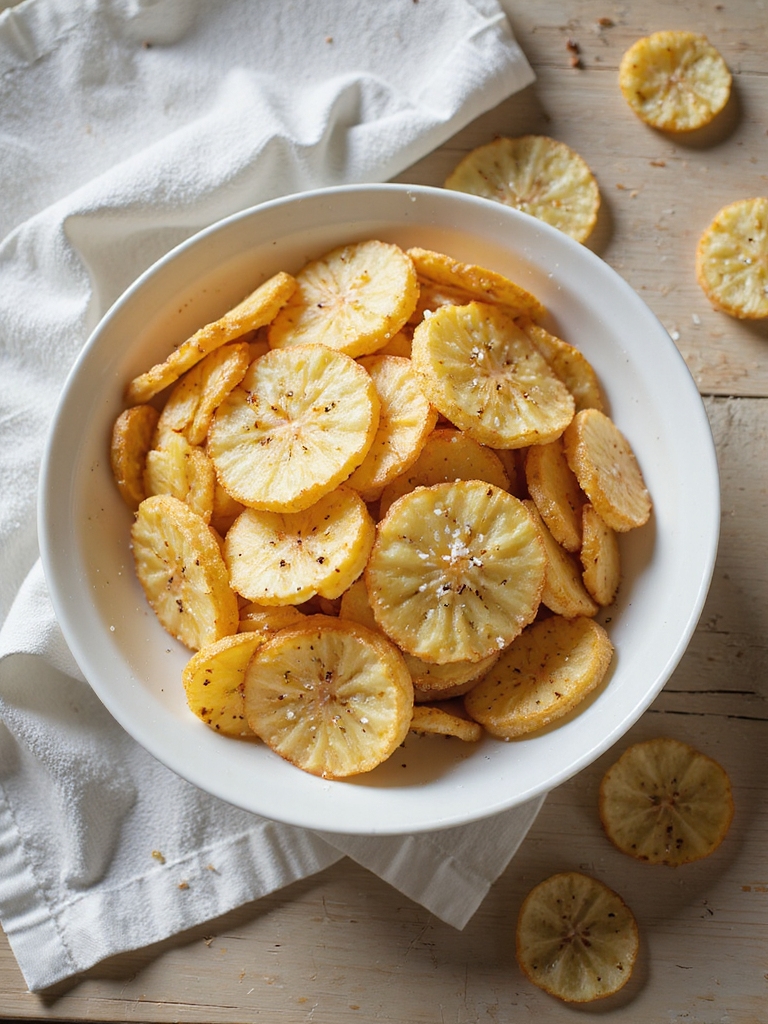 thin crunchy addictive air fried chips