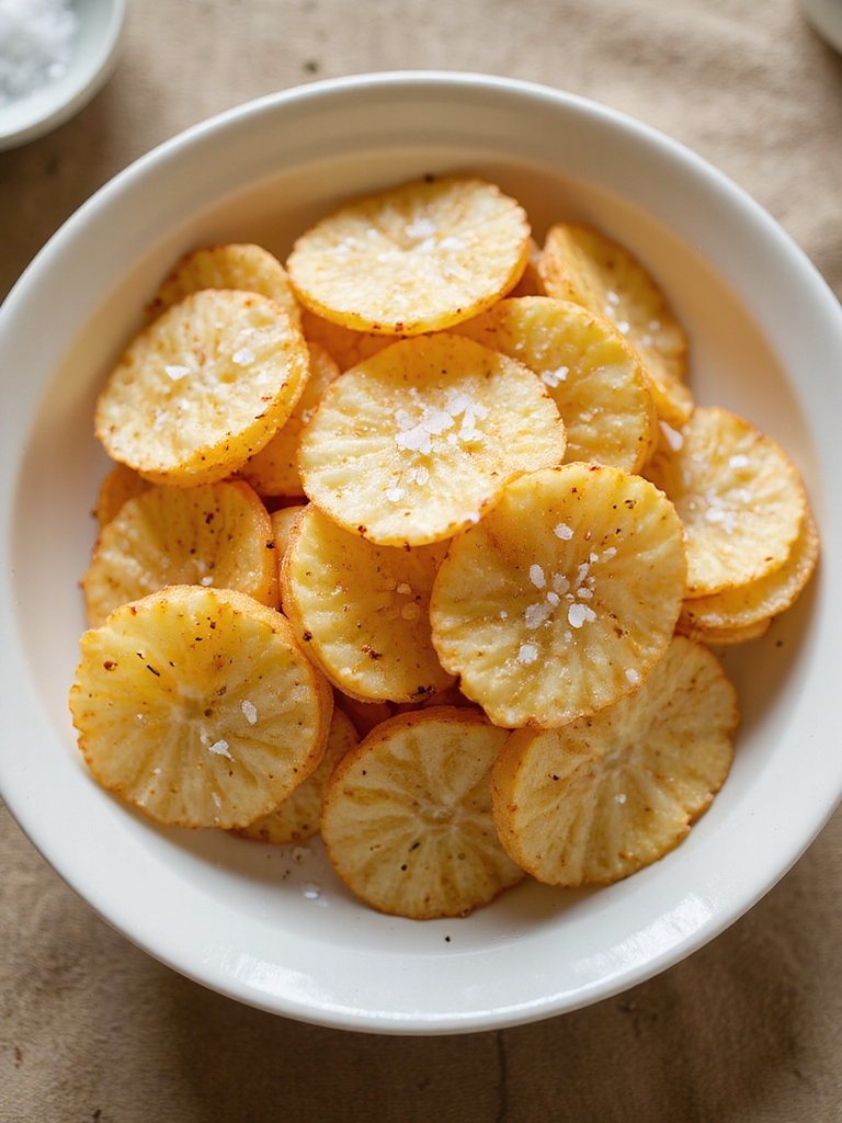 thin soaked air fried salted