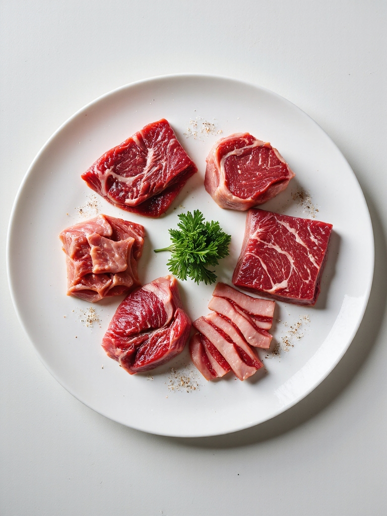 thinly sliced sirloin seared