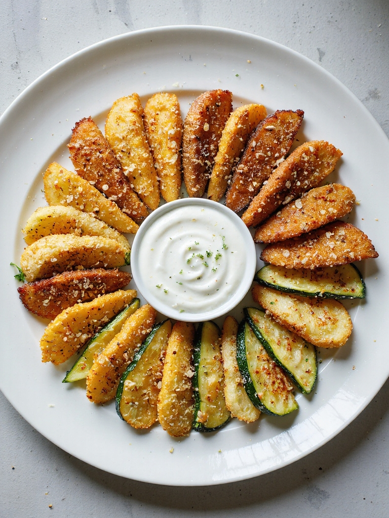 three crisp breading options