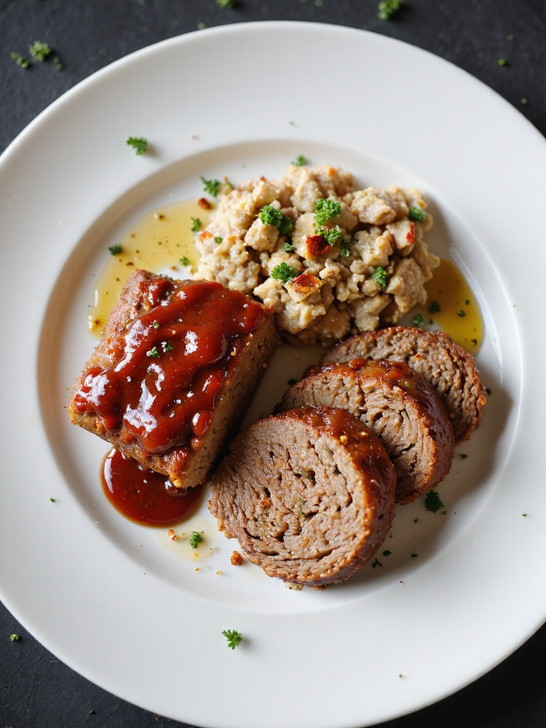 three protein air fryer meatloaf