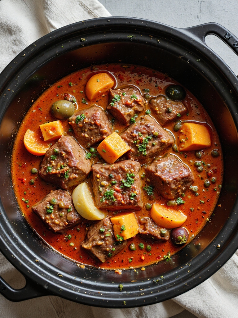tomato mediterranean slow cooked beef