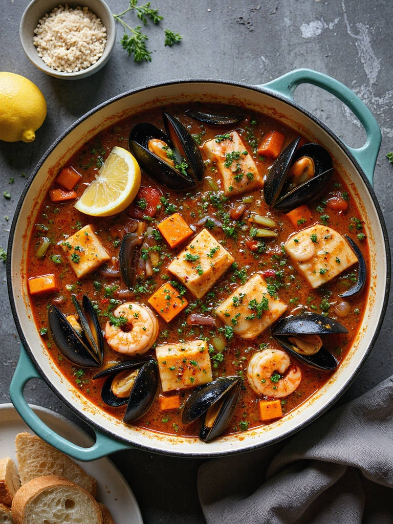 tomato wine seafood stew