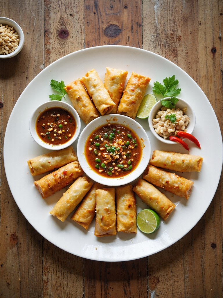 trio of vibrant dipping sauces