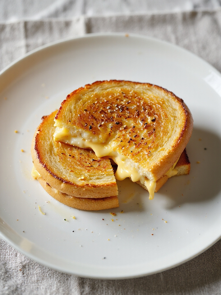 triple cheesy garlic herb sandwich