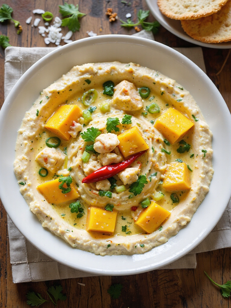 tropical coconut curry crab