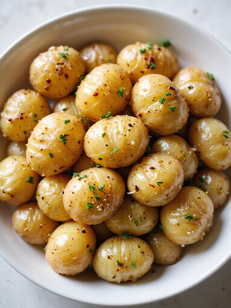 truffled parmesan crispy baby potatoes