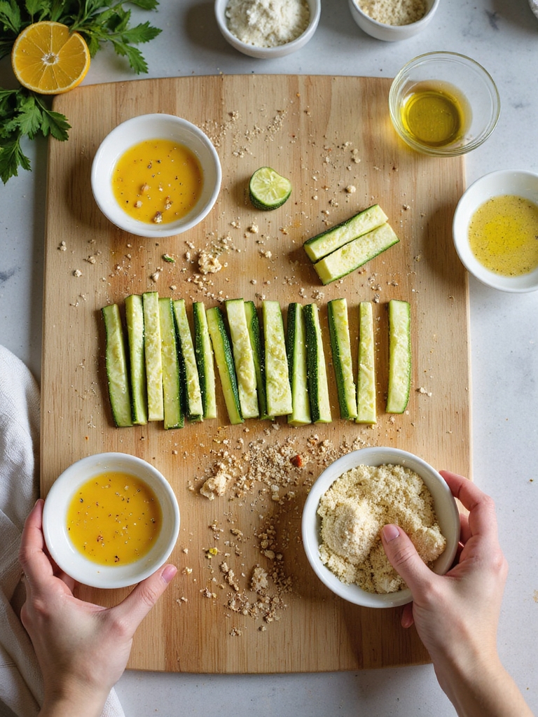 uniform crispy zucchini fries