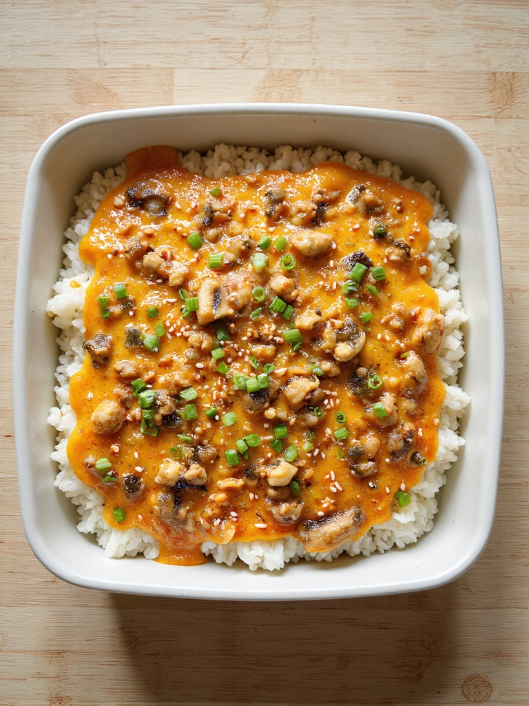 vegetarian seafood style sushi bake