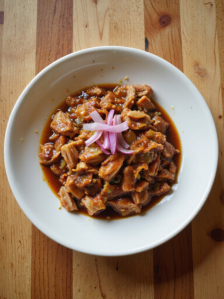 vinegar mustard braised pulled pork