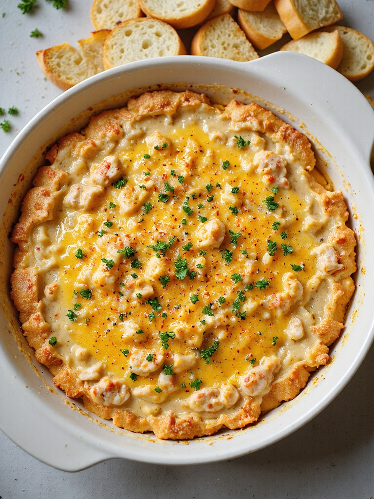 warm creamy old bay crab