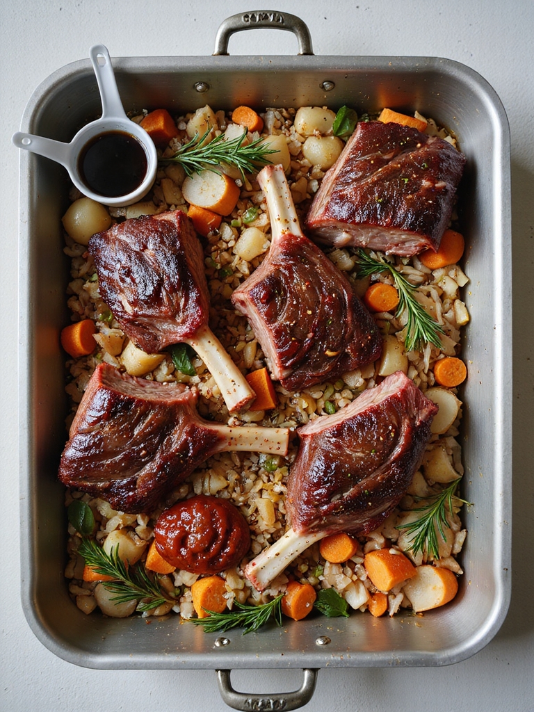 well marbled bone in short ribs