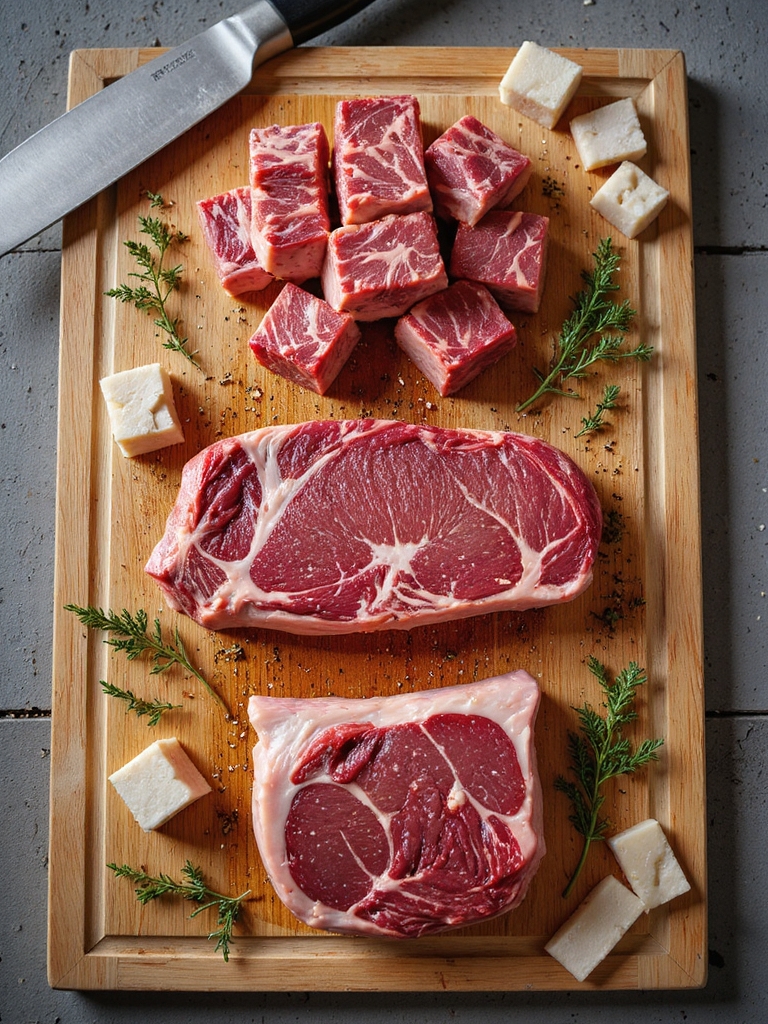 well marbled chuck browned deglazed