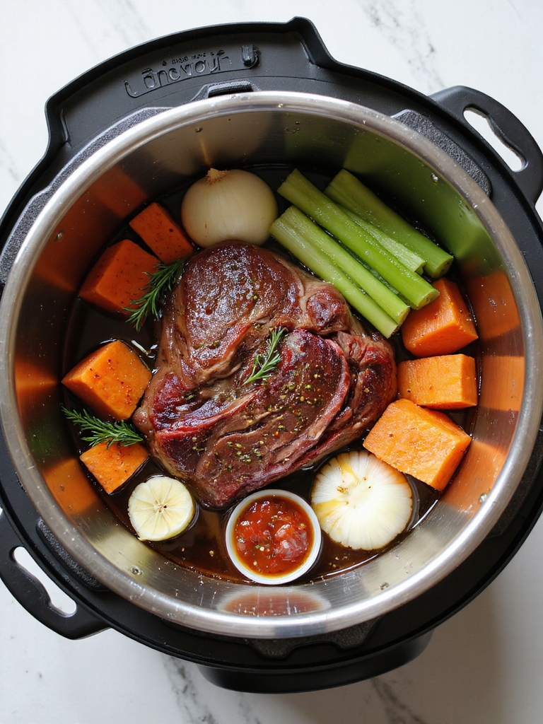 well marbled chuck roast choice