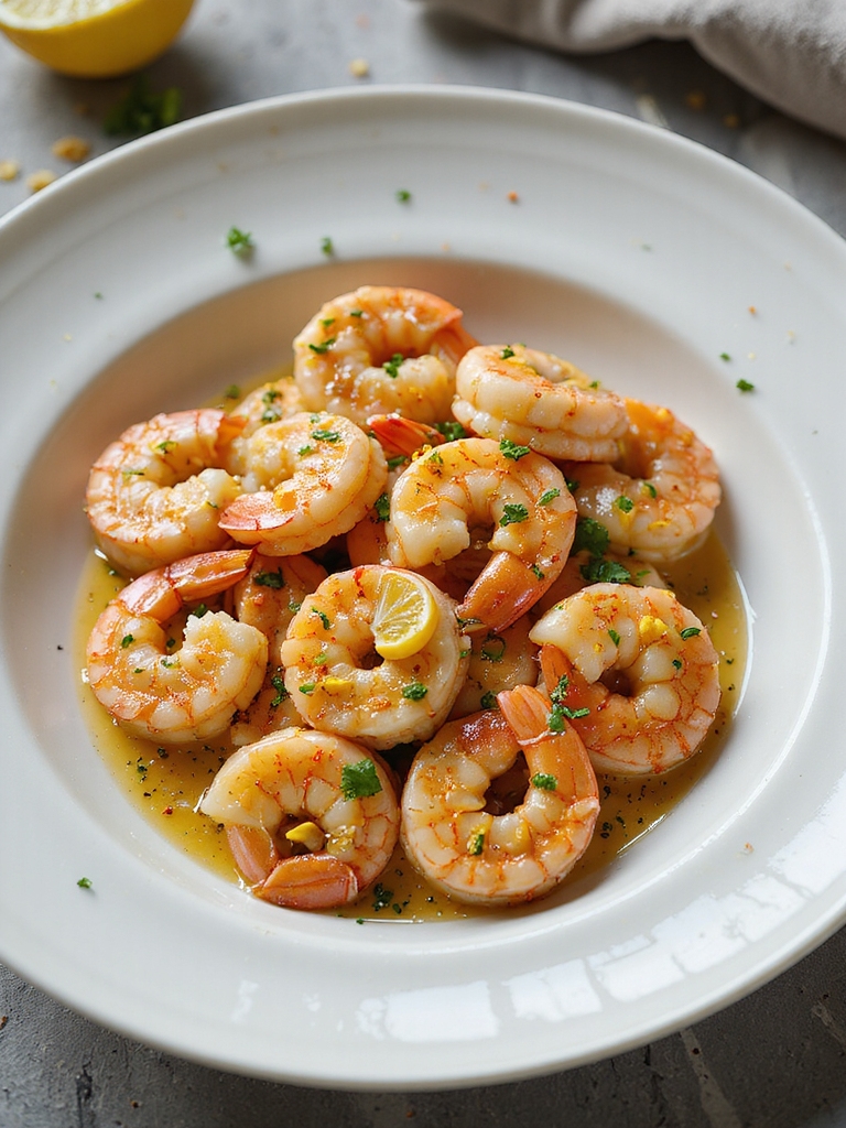 zesty lemon garlic shrimp